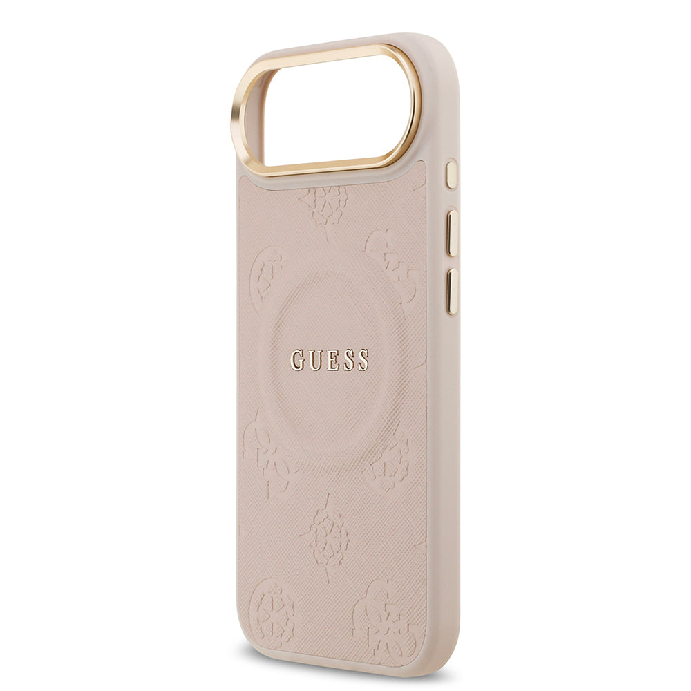 Guess iPhone 17 Air Orjinal Lisanslı M-safe Şarj Özellikli Sıcak Baskılı Yazı Logolu PU Deri Peony Kılıf Guess iPhone 17 Air Orjinal Lisanslı M-safe Şarj Özellikli Sıcak Baskılı Yazı Logolu PU Deri Peony Kılıf